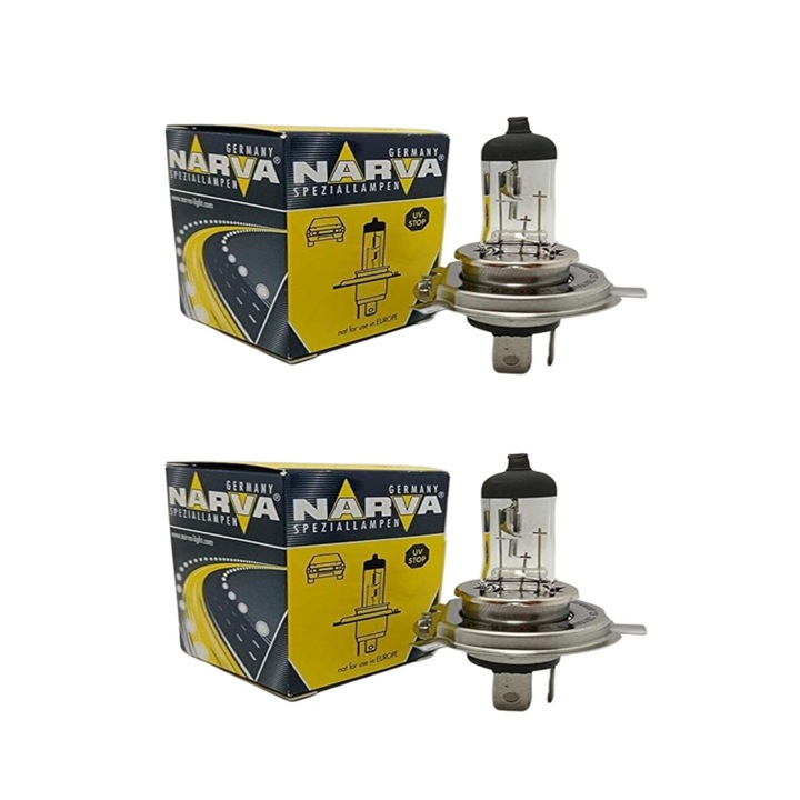 Комплект 2 крушки за фарове H4 24V P43T 75/70W Narva