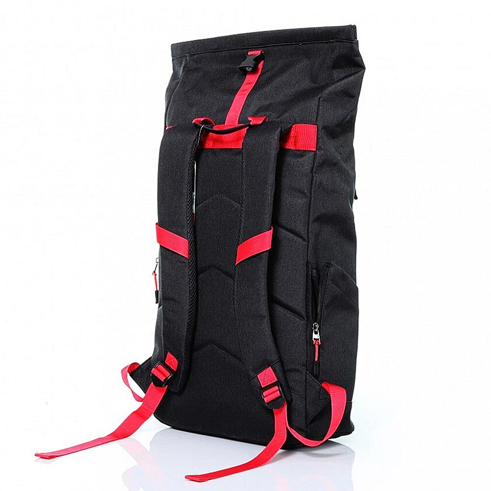 Rucsac DaredevilRouge pentru Laptop 15.6”, OPTIM SOLUTION, Functie Roll-top, Port USB, Multi-pockets, Universal, Design Ergonomic, Waterproof, Poliester 300D, High-Load Capacity, Curele Reglabile, Interior Captusit, Negru/Roz