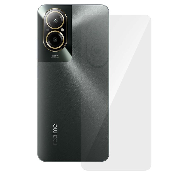 SILKASE hátfólia Realme C67-hez, hátvédő, megújuló szilikon
