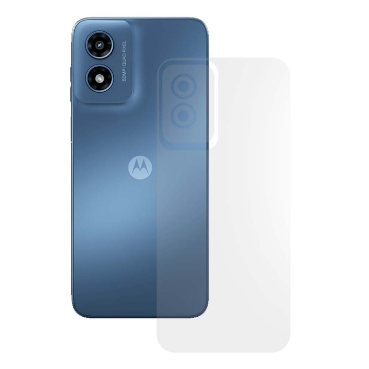 SILKASE matt hátfólia Motorola Moto G Playhez (2024), hátvédő, szilikon