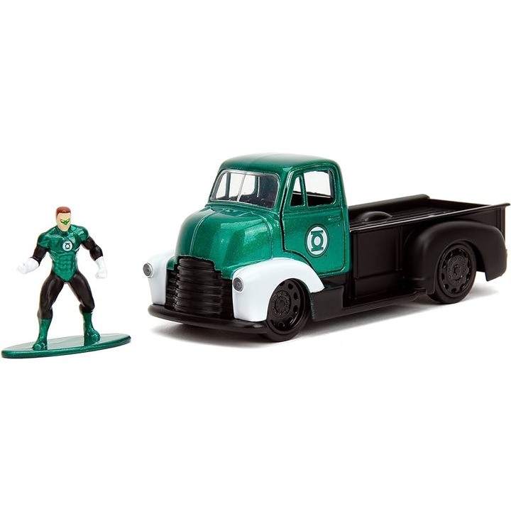 1952-es Chevrolet Coe Pickup modell és Green Lantern figura - 1/32 Jada