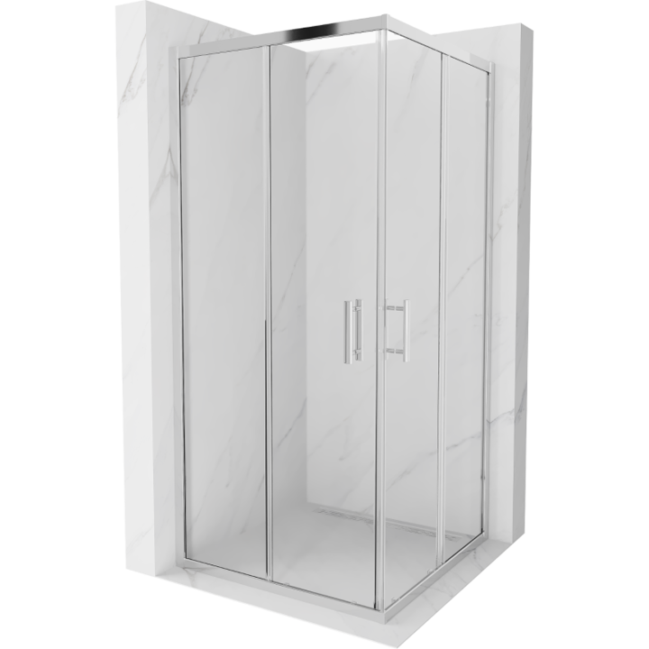 Cabina de dus, Mexen, 3578, Standard, Crom, Patrat