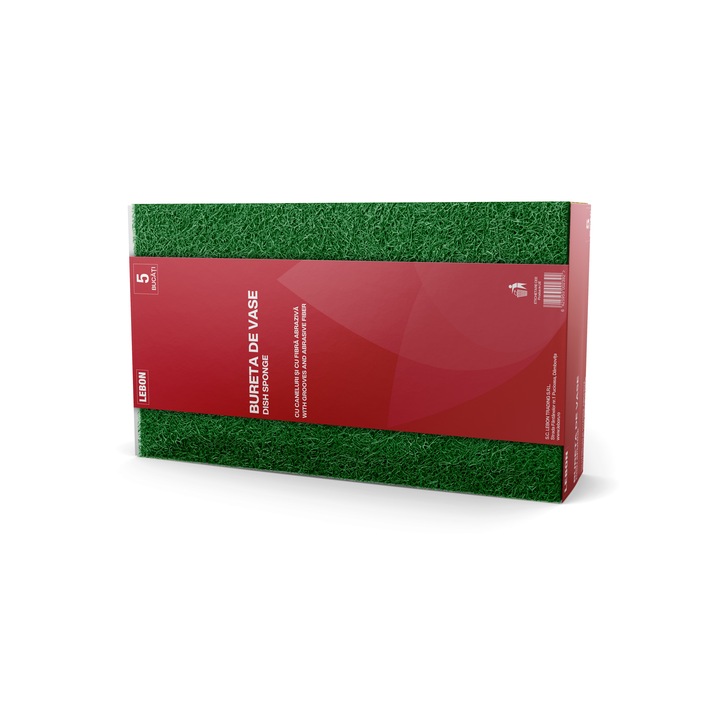 Bureti de Vase cu Canelura si Fibra Abraziva, 5 buc / Set, Semi-Profesional, Conceput cu Protectie Unghii