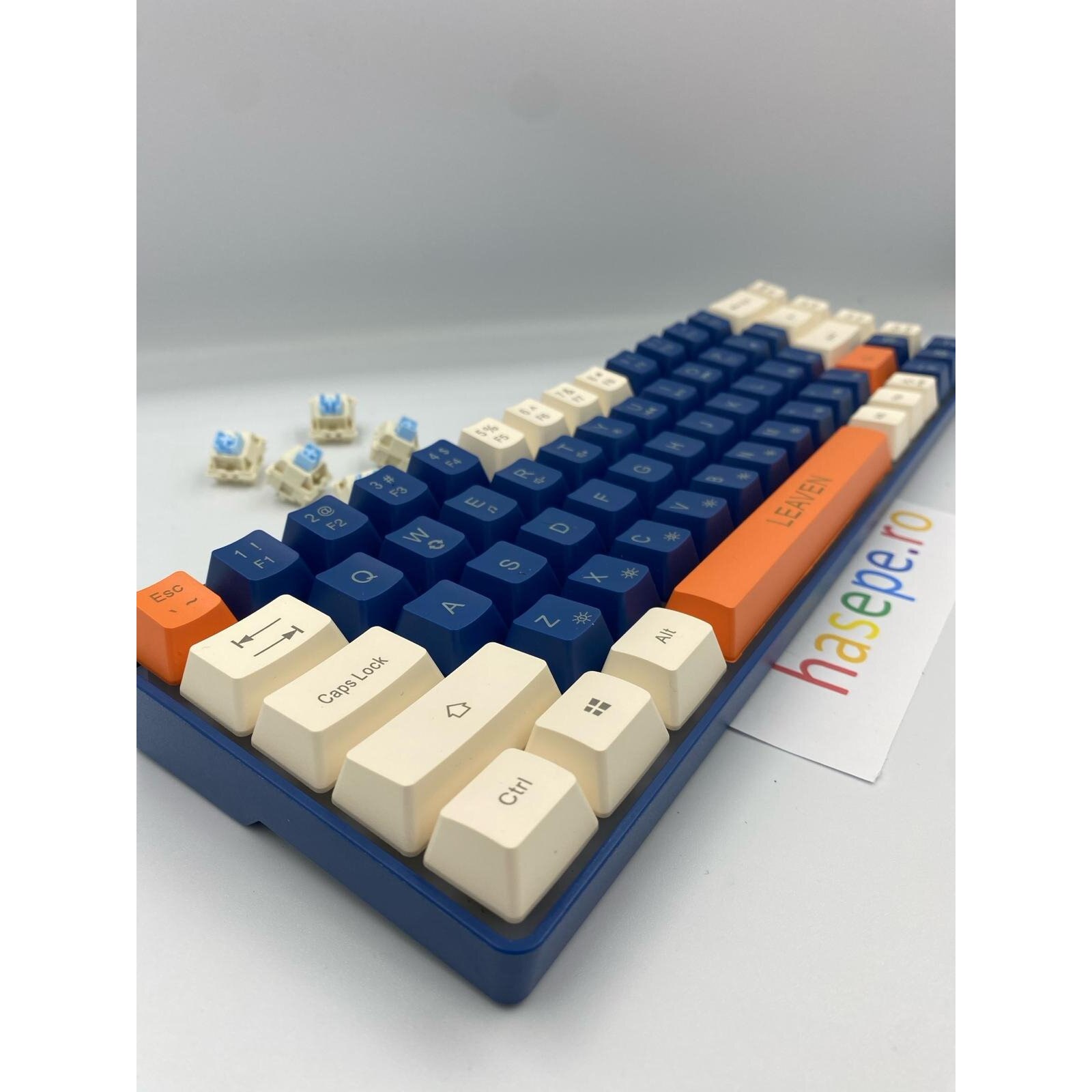 Tastatura pentru Gaming, Leaven K680 Blue Edition, Iluminare RGB ...