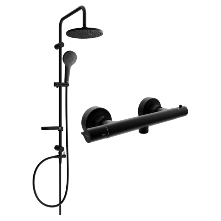 Set de dus, Mexen, 5965, Negru, Otel