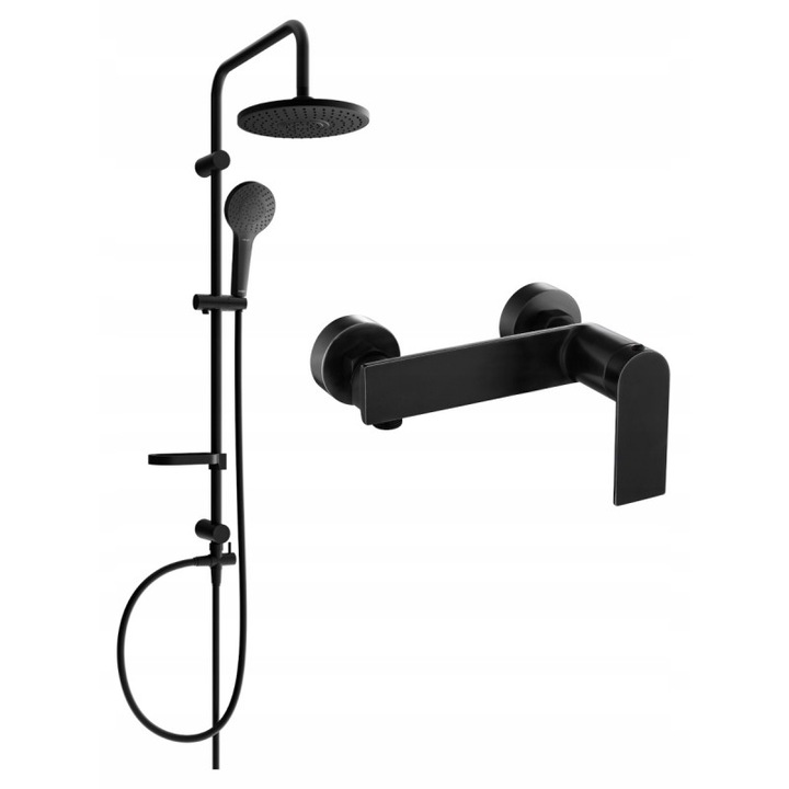 Set de dus, Mexen, 6045, Negru, Otel