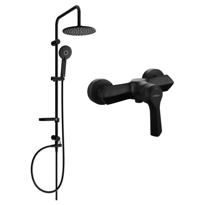 Set de dus, Mexen, 6070, Negru, Otel