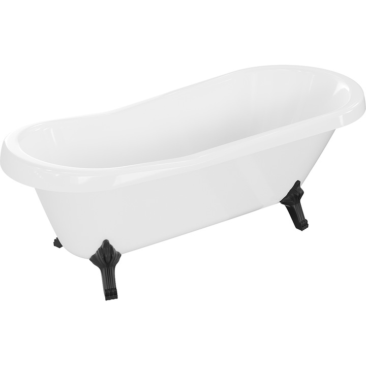 Cada de sine statatoare, Mexen, Retro, 170 x 75 cm, Acril, Alb