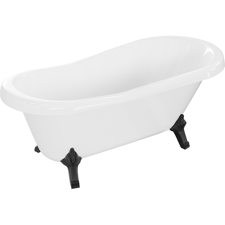 Cada de sine statatoare, Mexen, Retro, 150 x 73 cm, Acril, Alb