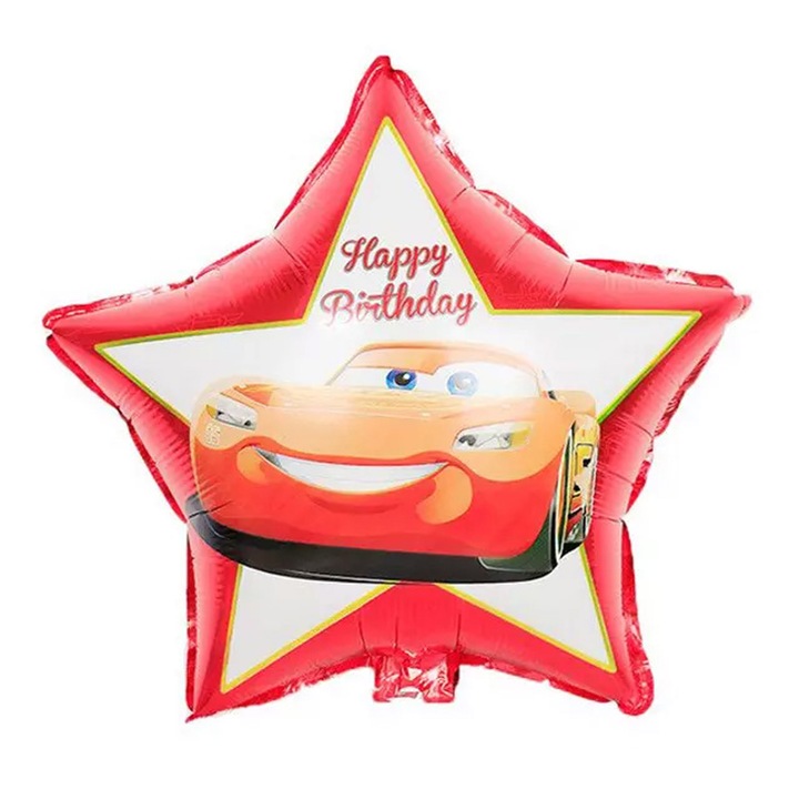 Balon Cars in forma de stea, 45 cm