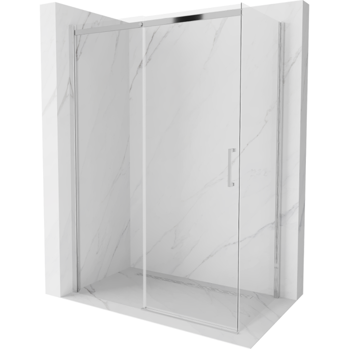 Cabina de dus, Mexen, 4080, Standard, Crom, Dreptunghi