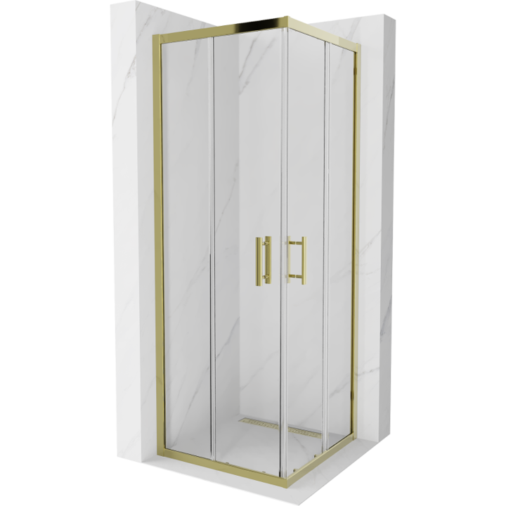 Cabina de dus, Mexen, 14378, Standard, Auriu, Patrat