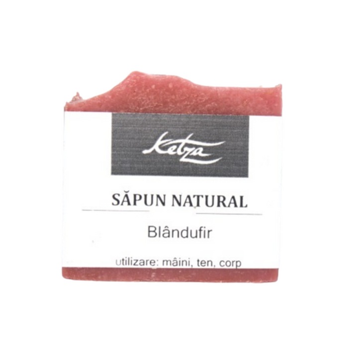 Sapun solid natural Blandufir, Lapte de capra si trandafir, Ketza, 50 g
