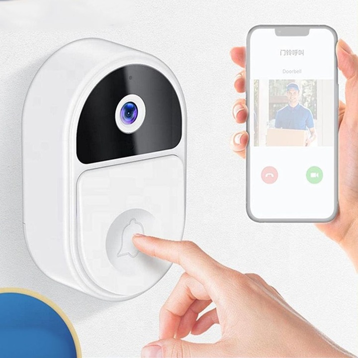 Sonerie wireless inteligenta ML051, camera HD, vedere de noapte