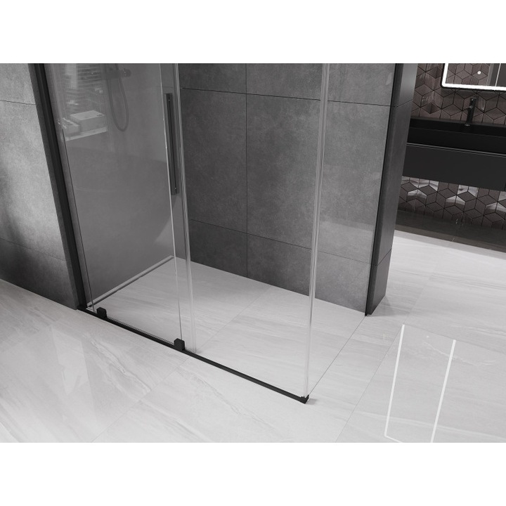 Cabina de dus, Mexen, 24616, Standard, Negru, Dreptunghi