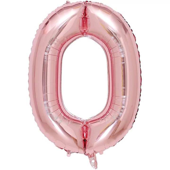 Balon Litera, 40 cm, rose gold, Litera O