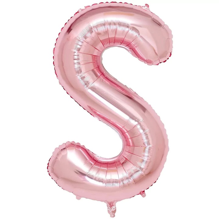 Balon Litera, 40 cm, rose gold, Litera S