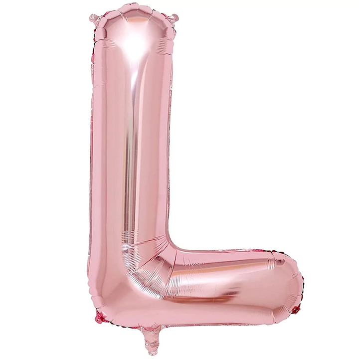 Balon Litera, 40 cm, rose gold, Litera L