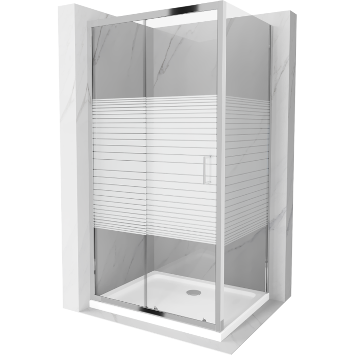 Cabina de dus, Mexen, 4841, Standard, Crom, Dreptunghi