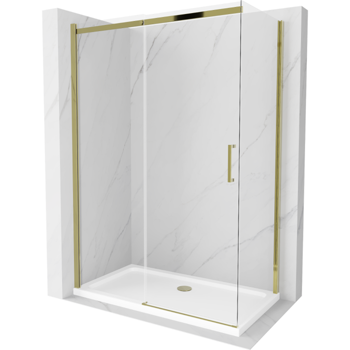 Cabina de dus, Mexen, 4799, Standard, Auriu, Dreptunghi