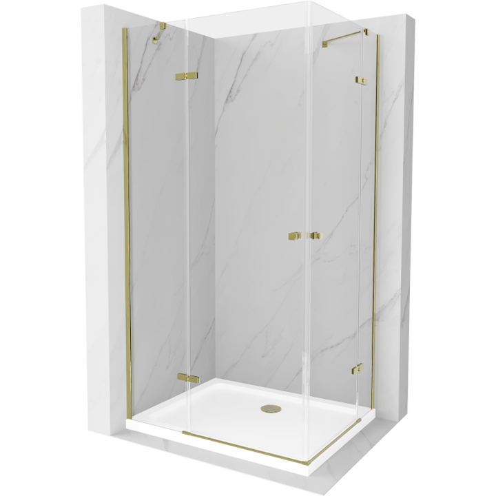 Cabina de dus, Mexen, 13331, Standard, Auriu, Dreptunghi