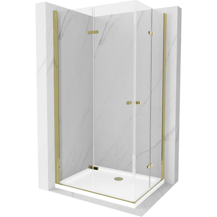 Cabina de dus, Mexen, 13318, Standard, Auriu, Dreptunghi