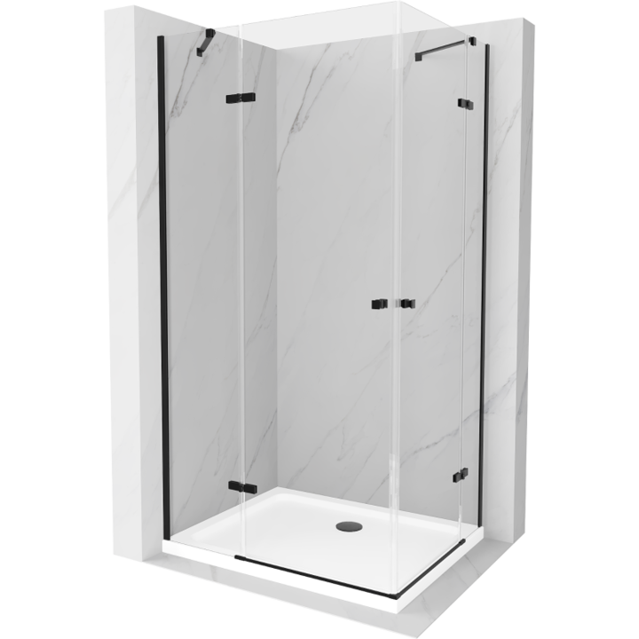 Cabina de dus, Mexen, 13339, Standard, Negru, Dreptunghi