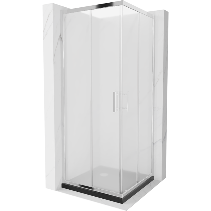 Cabina de dus, Mexen, 14707, Standard, Negru, Patrat