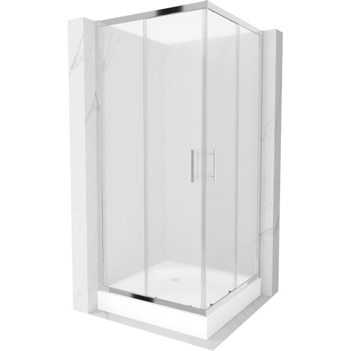 Cabina de dus, Mexen, 13411, Standard, Alb, Patrat