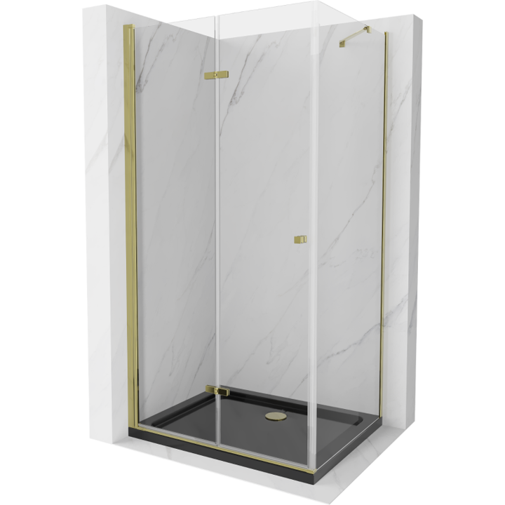 Cabina de dus, Mexen, 13435, Standard, Negru, Dreptunghi