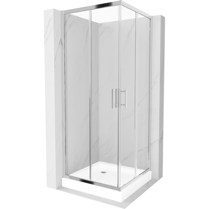 Cabina de dus, Mexen, 13404, Standard, Alb, Patrat