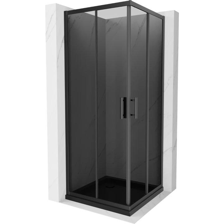 Cabina de dus, Mexen, 14714, Standard, Negru, Patrat