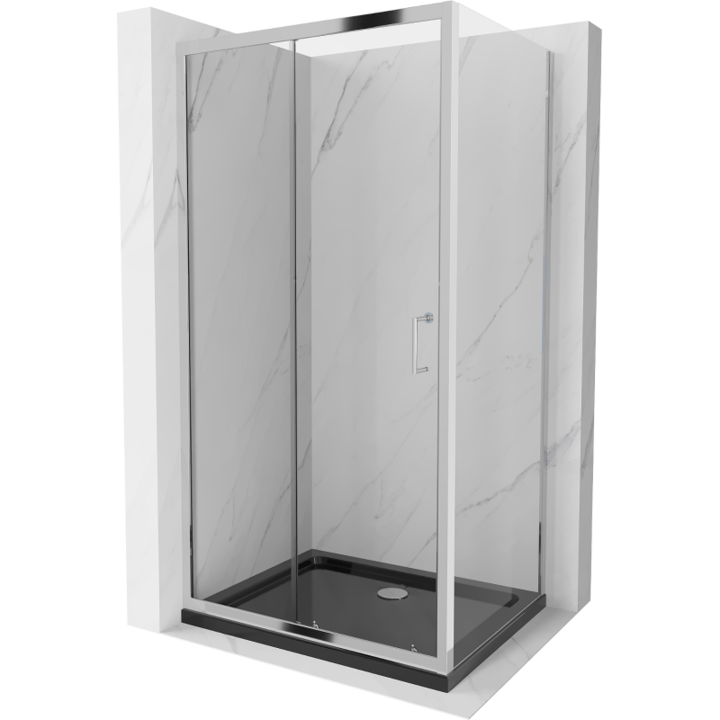 Cabina de dus, Mexen, 14739, Standard, Negru, Dreptunghi