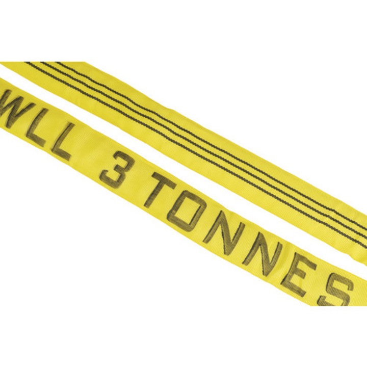 Chinga De Ridicare Circulara Mamutec 2m, Poliester, Max. 3000kg, Galben