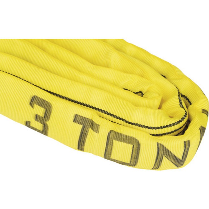 Chinga De Ridicare Circulara Mamutec 3m, Poliester, Max. 3000kg, Galben