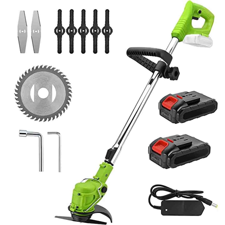 Електрически трион, метален диск, 48V, 4000 mAh, 18000 RPM, с 2 батерии