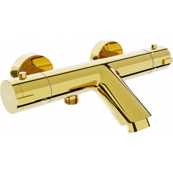 Kád/zuhany csaptelep, Mexen, 370, Sárgaréz