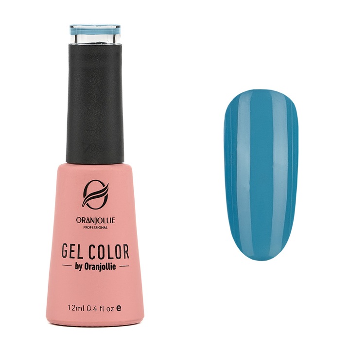 Oja Semipermanenta, Profesionala, Gel Color, Nr.187, 12ml, Lucios, Albastru