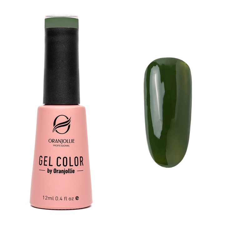Oja Semipermanenta, Profesionala, Gel Color, Nr.047, 12ml, Lucios, Verde Inchis
