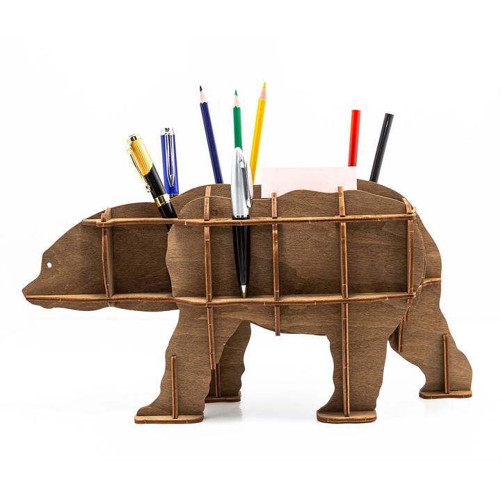 EWA 3D Puzzle, Barnamedve Irodaszervező, 26 db-os