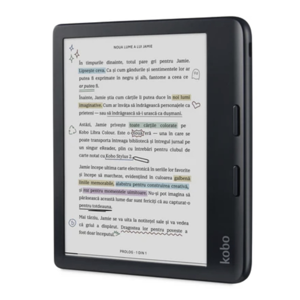 E-Book Reader Kobo Libra Colour, Ecran E-Ink Kaleido 7