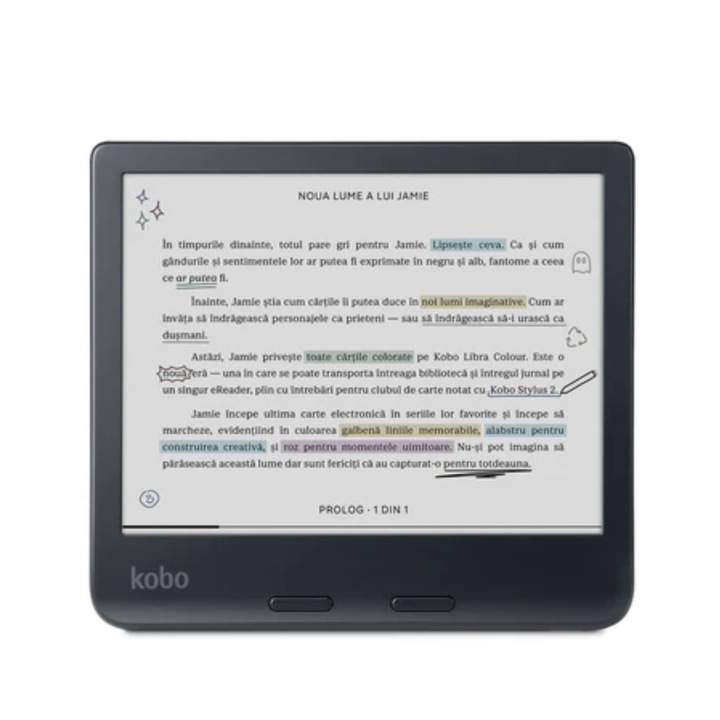 E-Book Reader Kobo Libra Colour, Ecran E-Ink Kaleido 7