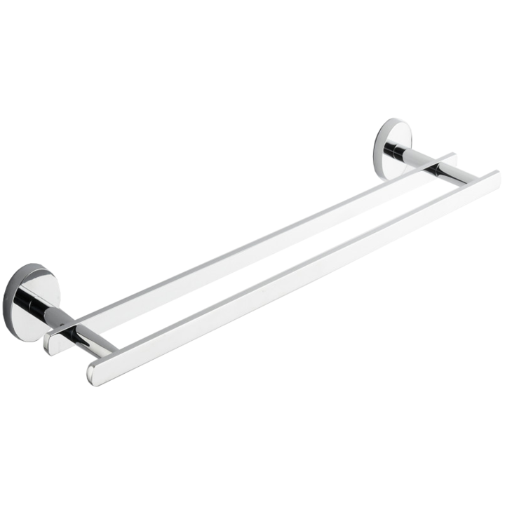 Cuier dublu pentru prosoape, Mexen, 397, Metal, Crom