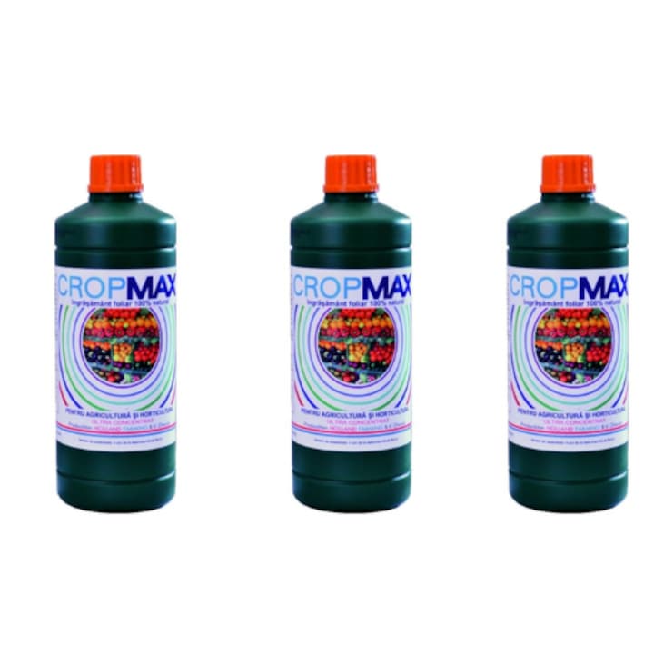 Ingrasamant foliar natural pentru legumicultura si floricultura, Cropmax, 3 litri