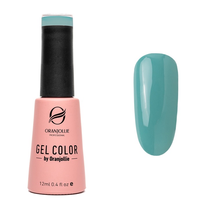 Oja Semipermanenta, Profesionala, Gel Color, Nr.042, 12ml, Lucios, Verde Turcoaz