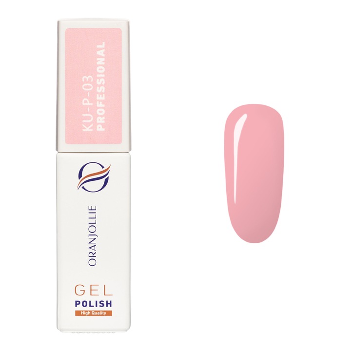 Oja Semipermanenta, Profesionala, Gel Polish, Cod KU-P03, 12ml, Lucios, Roz