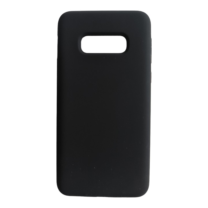 Husa compatibila cu Samsung Galaxy S10e / G970F, Silicon Liquid cu catifea in interior, Negru