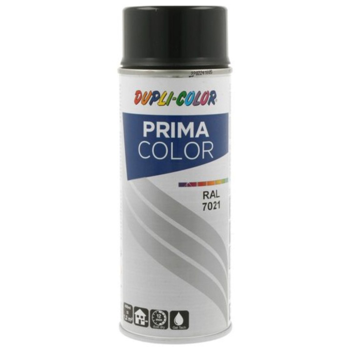Spray cu vopsea, Duplicolor Prima RAL 7043 Gri Trafic B, 400 ml, Cod 861079