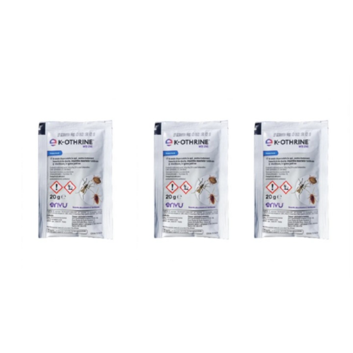 Insecticid pentru combaterea insectelor taratoare si zburatoare, K-Othrine WG 250, 60 grame
