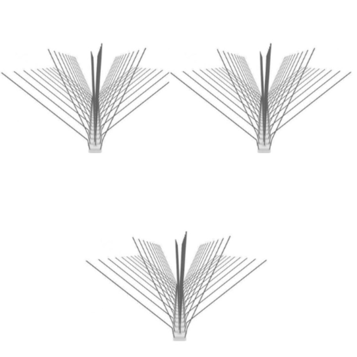 Banda cu tepi anti pasari, porumbei Sita® 5 randuri, 50 cm, 3 bucati